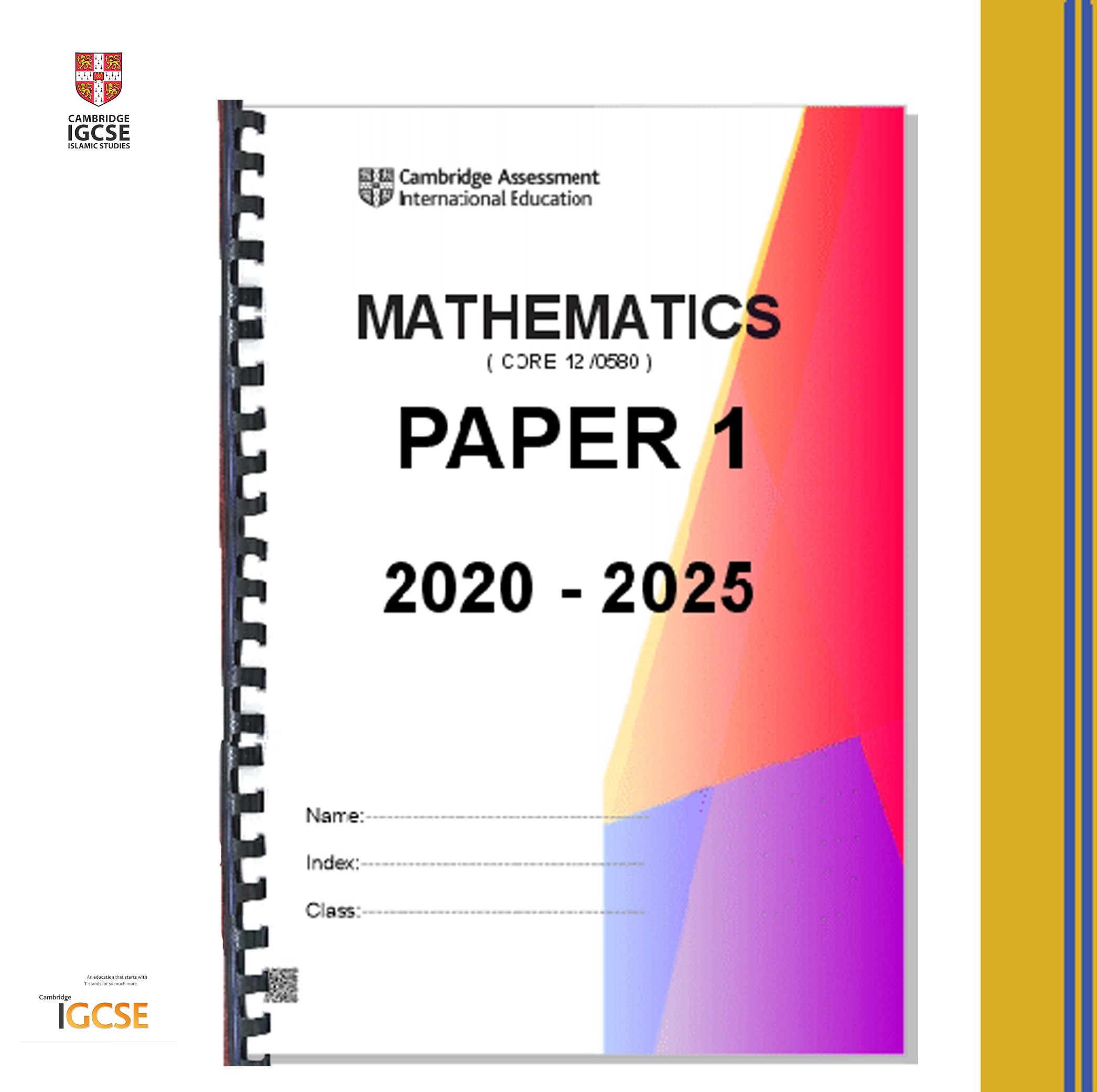 Mathematics Paper 1 (Core)  - view 1