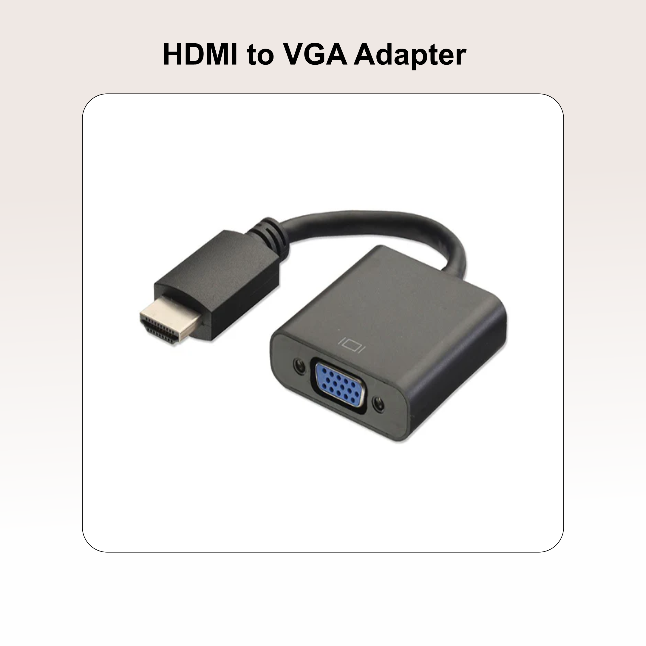HDMI to VGA cable