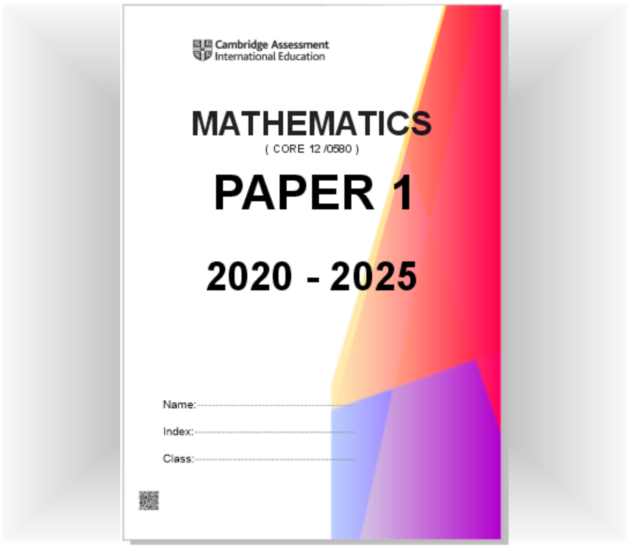 Mathematics Paper 1 (Core) 