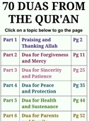 70 DUAS FROM THE QUR'AN